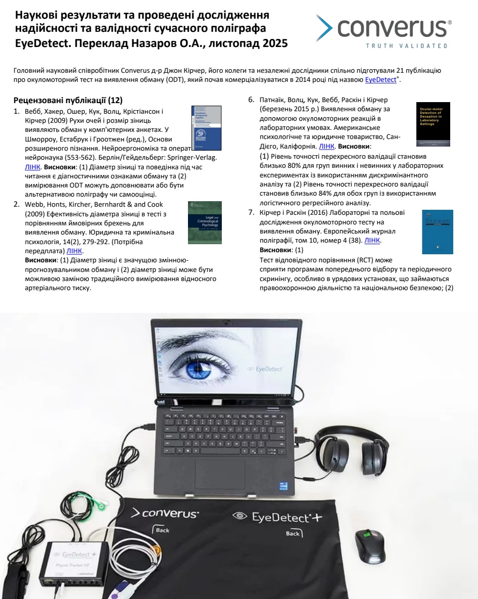 Науковість EyeDetect